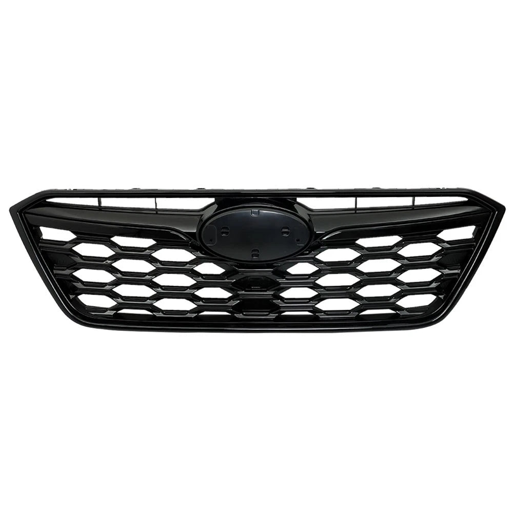 Front Bumper Grille for Subaru Outback (2020–2022) Glossy Black Plastic