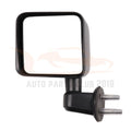 Manual Fold Black Cover for Jeep Wrangler (2007–2017) LH Driver Side Mirror