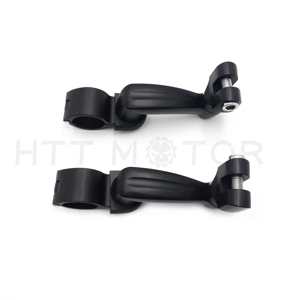 Foot Peg Mounting Kit for Harley Honda Yamaha Kawasaki 1.25" Highway Bars