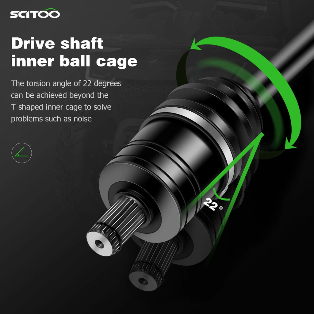 Pair CV Joint Axles for Polaris RZR 4 XP 1000 (2015)
