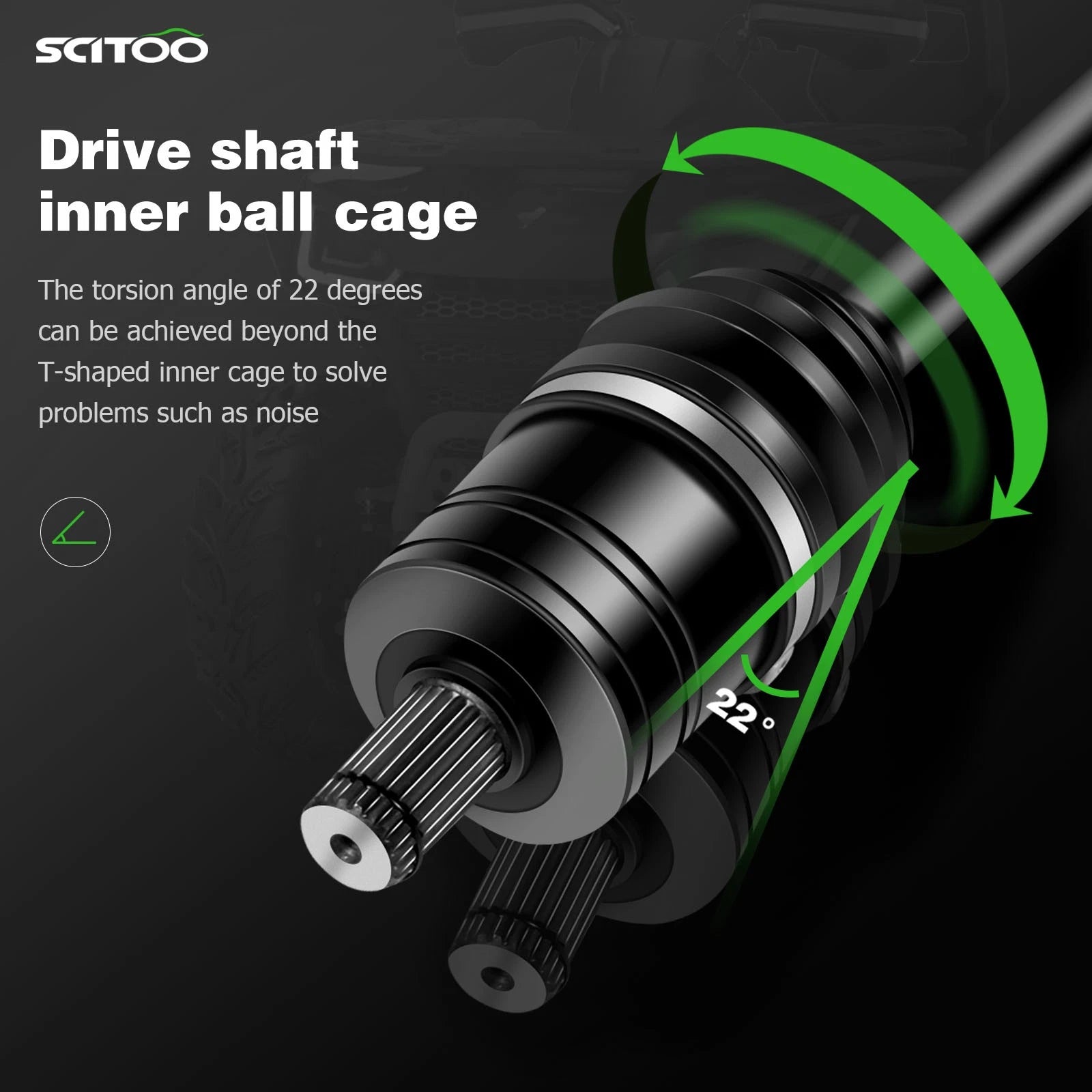Pair CV Joint Axles for Polaris RZR 4 XP 1000 (2015)