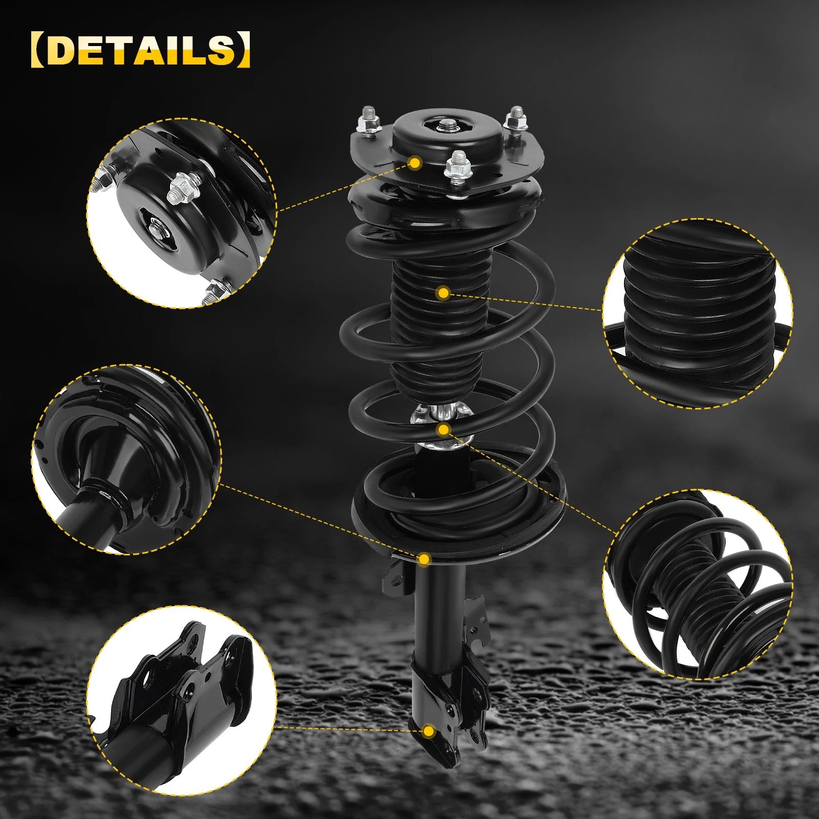 Set of 2 Complete Struts for Toyota Highlander (2008–2010)