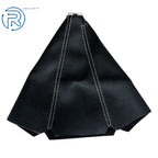 Shift Knob Boot Cover for Make Model  - Black Stitches PVC Leather