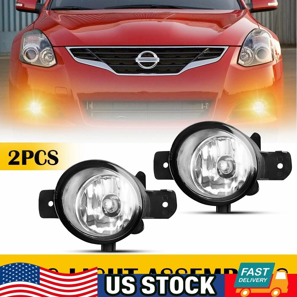 Fog Light Lamps Assembly with H11 Halogen Bulbs for Nissan Altima (2002–2006)