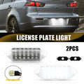 2X White LED License Plate Light for Mitsubishi Lancer (2003–2017) 18-SMD 8341A099