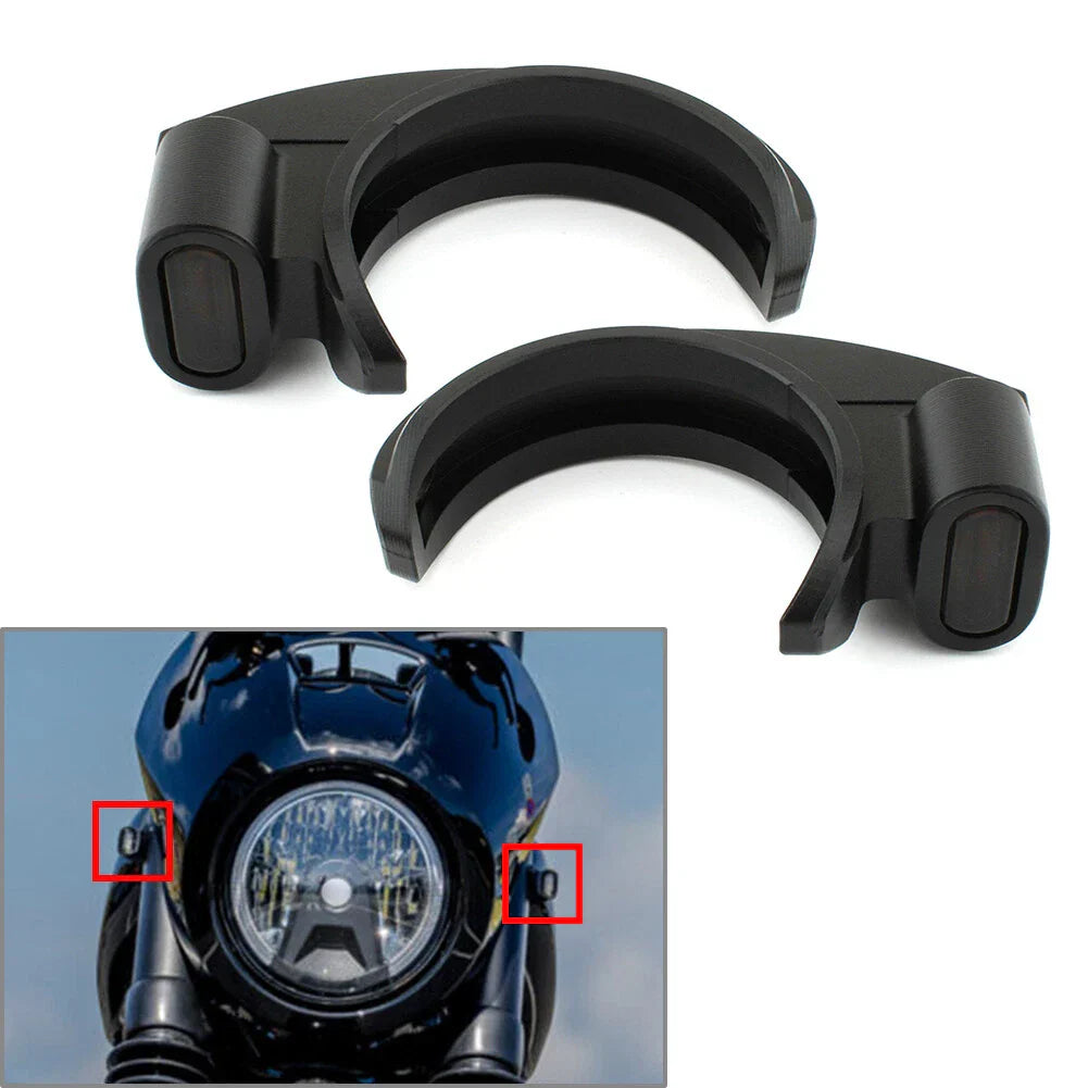 LED Front Turn Signal Light for Harley 39-41mm Front Fork (1936-2023)