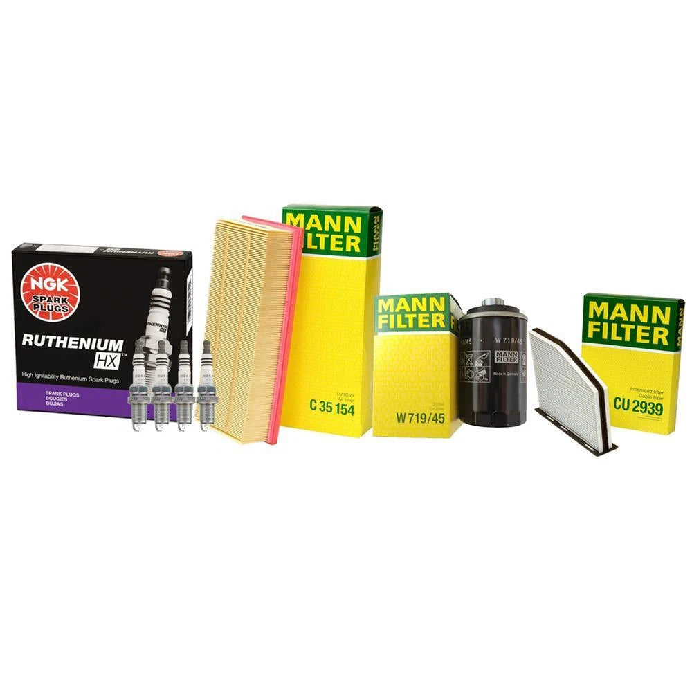 Tune Up Kit with Mann Filters & NGK Spark Plugs for Audi A3 Q3 VW CC (2013–2020)
