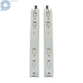 16" Smooth Ball Bearing Drawer Slides Set of 2, Locking, 150 lb Load