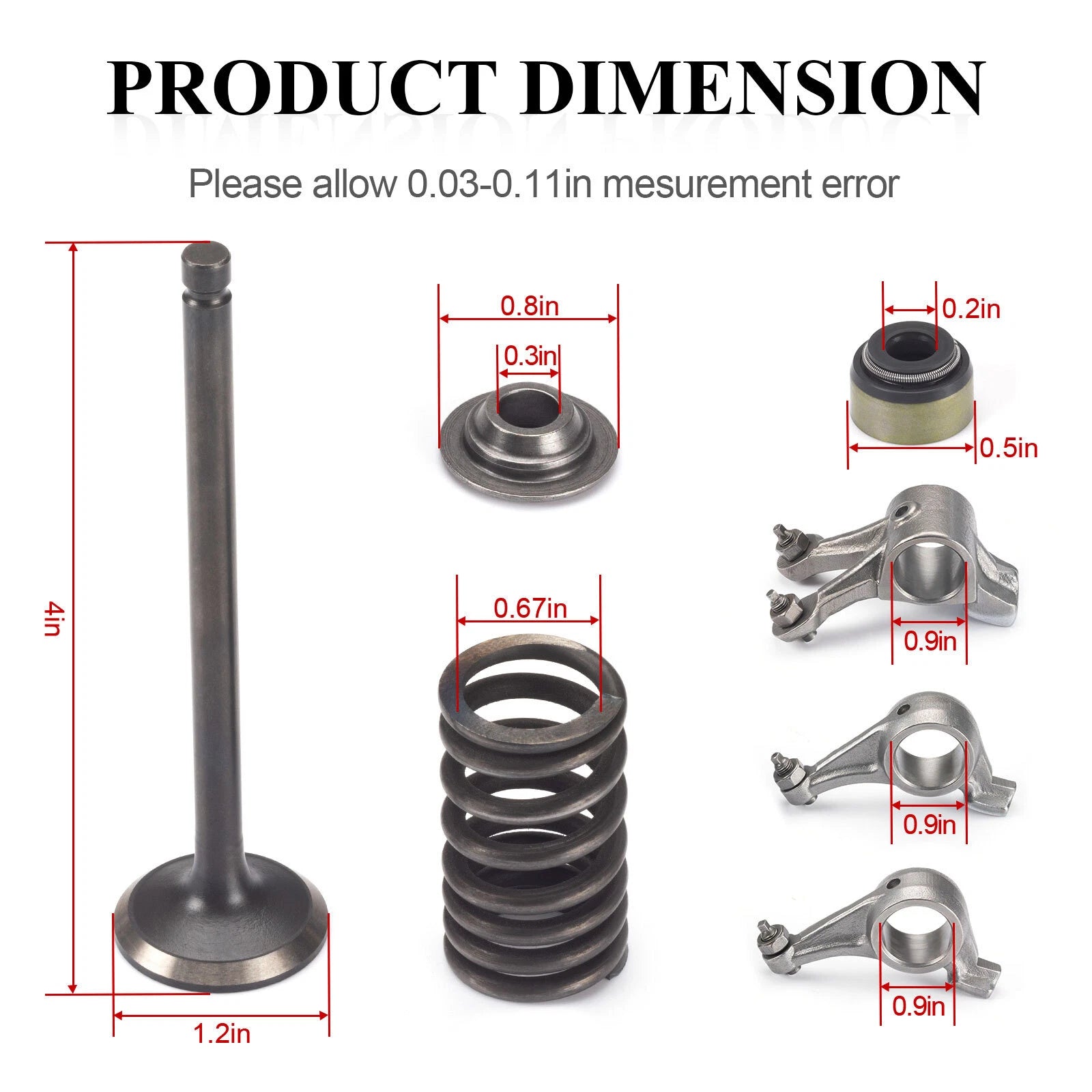 Rocker Arm & Valve Kit for Polaris Sportsman 500 4x4 6x6 (1996–2014)
