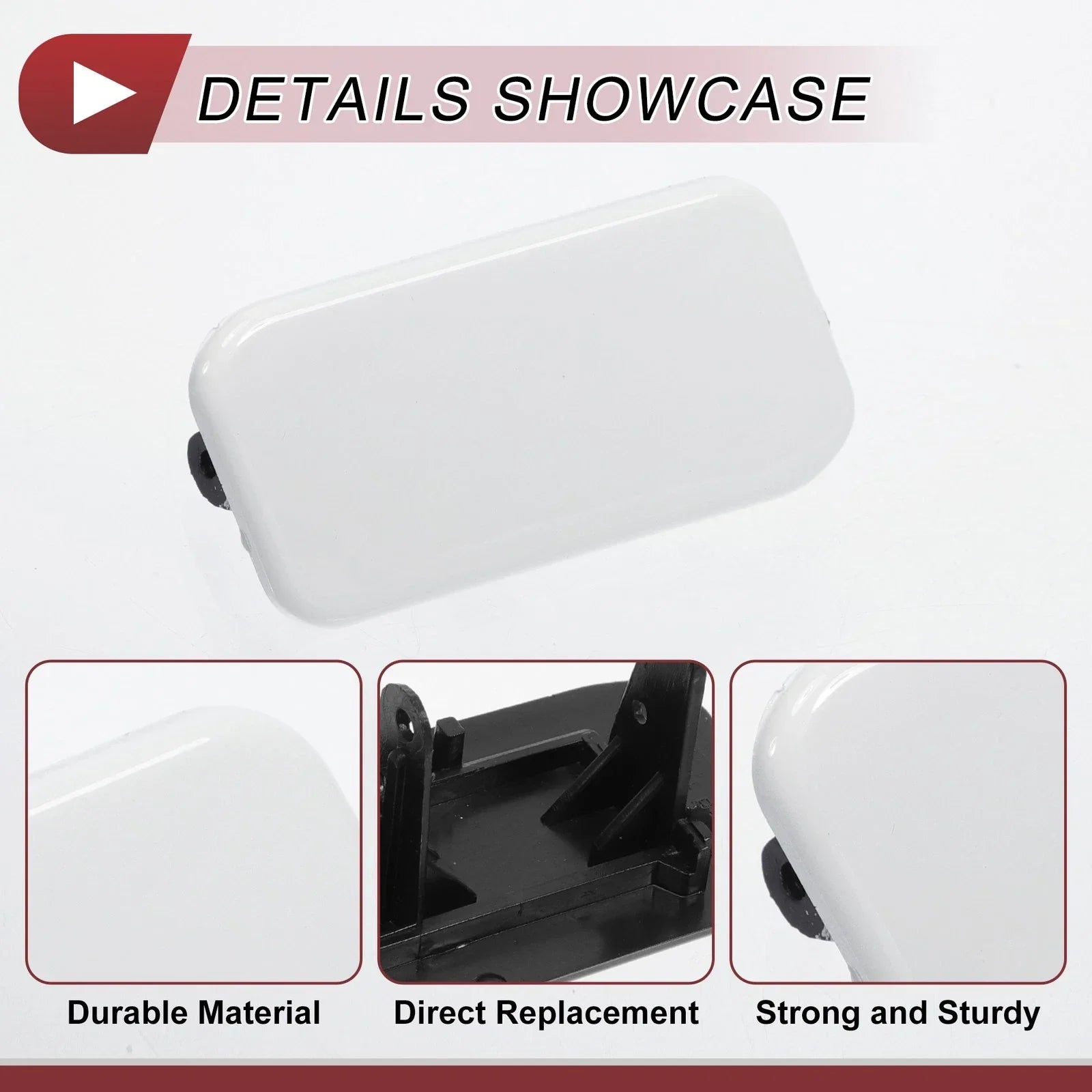 Front Right Washer Nozzle Cover for Mercedes-Benz ML500 (2002-2005) White 1 x