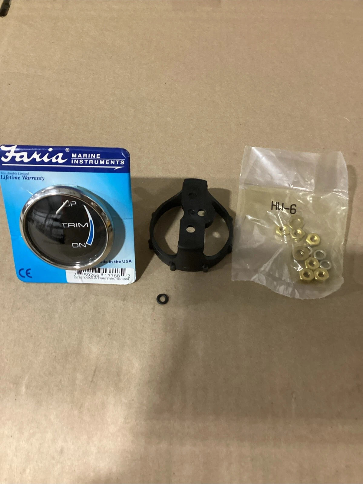 Faria 2" Trim Gauge for Yamaha (1996) - 13788, Chesapeake White SS Bezel