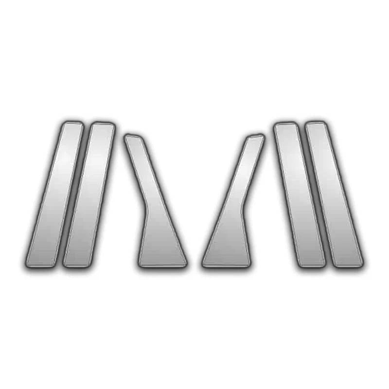 Chrome Pillar Post Covers Set for 2009–2013 Subaru Forester