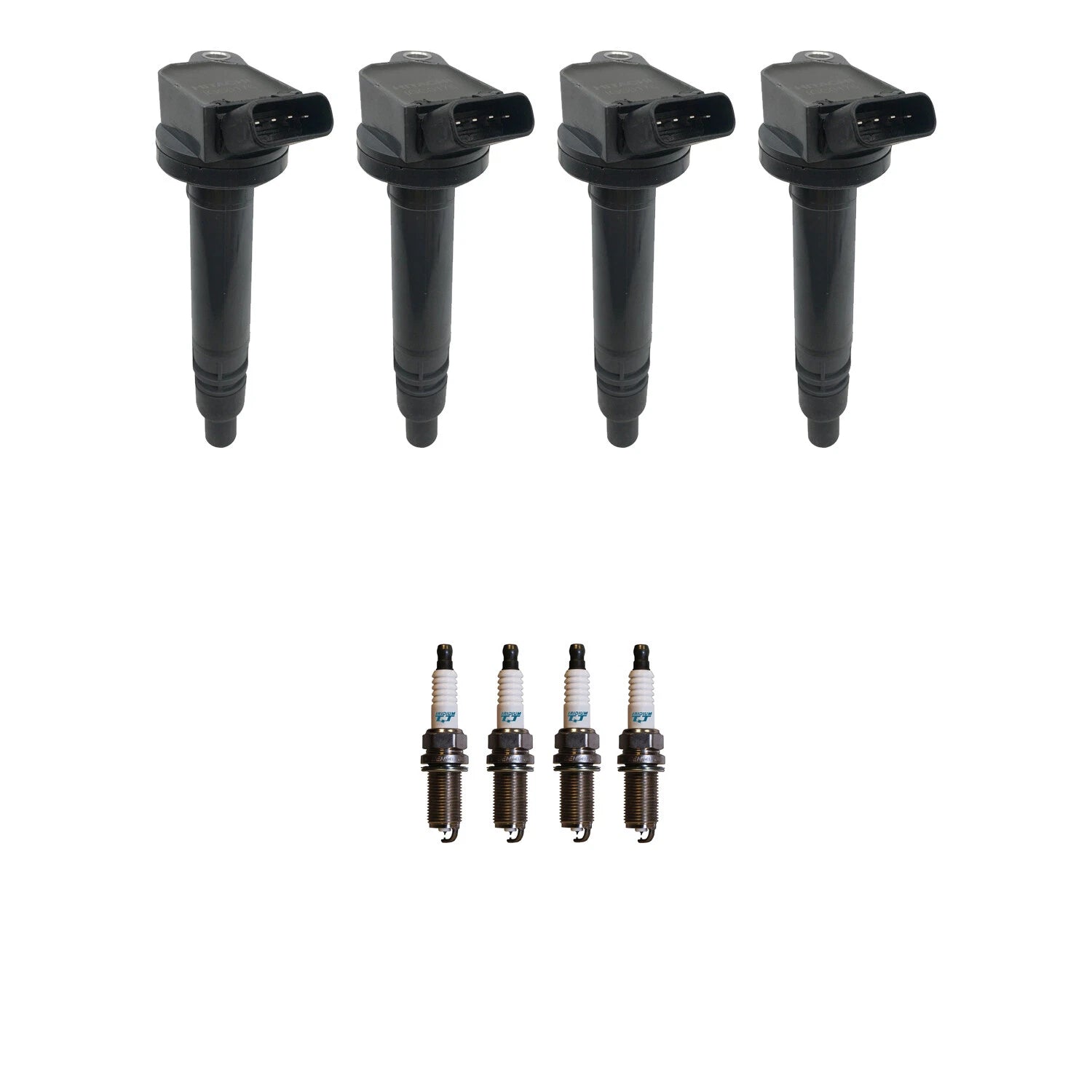 Set of 4 Ignition Coils & Denso Iridium TT Spark Plugs for Camry RAV4 (2007–2020)