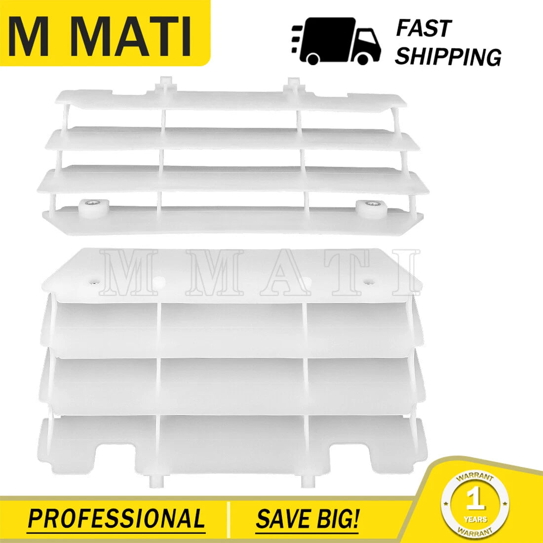 Radiator Guard Louver Set for Kawasaki KX125 KX250 (2003–2009)