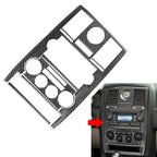 Center Console AC Switch CD Panel Cover Trim for Chrysler 300 300C (2005–2010) Black