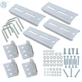Set of 4 8" Galvanized Swivel Top Bunk Bracket Kit w/Hardware 2"x3"