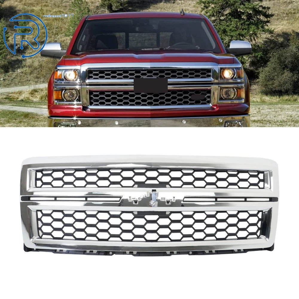Front Upper Bumper Grille for Chevrolet Silverado 1500 (2014-2015)