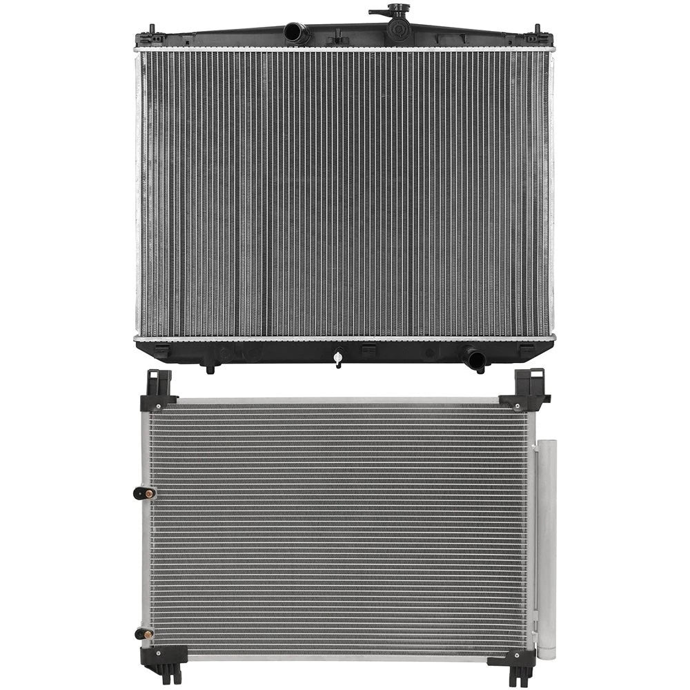 Aluminum Radiator & AC Condenser Cooling Kit for Toyota Highlander (2017–2019)