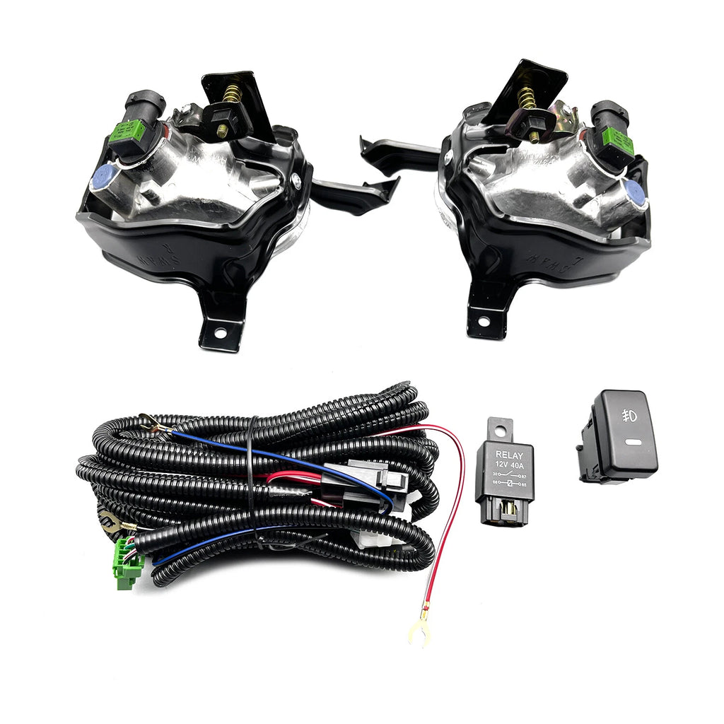 Clear Front Bumper Fog Lights Set for Honda CR-V (2010–2011) + Switch + Wiring