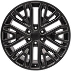 Wheel Front 22 Inch Black Milled Edge for Chevy Suburban 1500 (1988–2023)