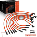 9x Red 8mm Spark Plug Wire Set for Chevrolet 454 Big Block (1970–1990)