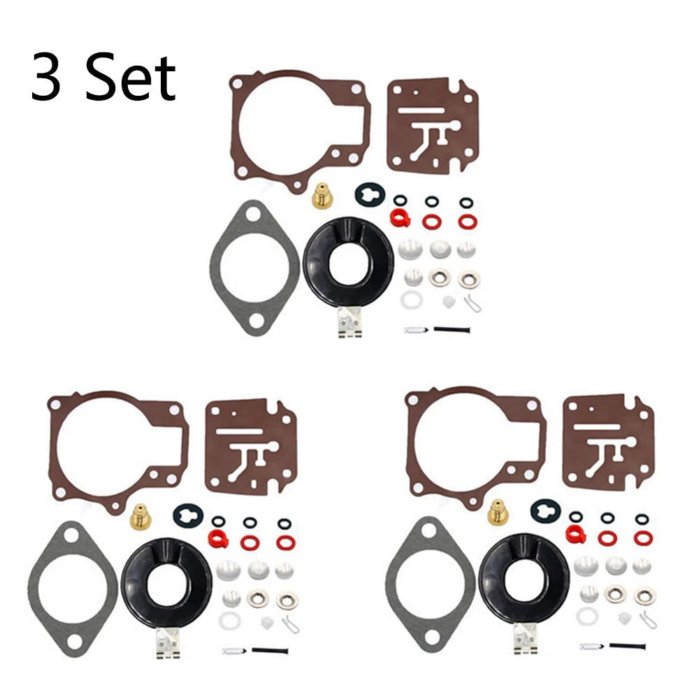Set of 3 Carburetor Gasket Overhaul Kit for Johnson Evinrude (396701)