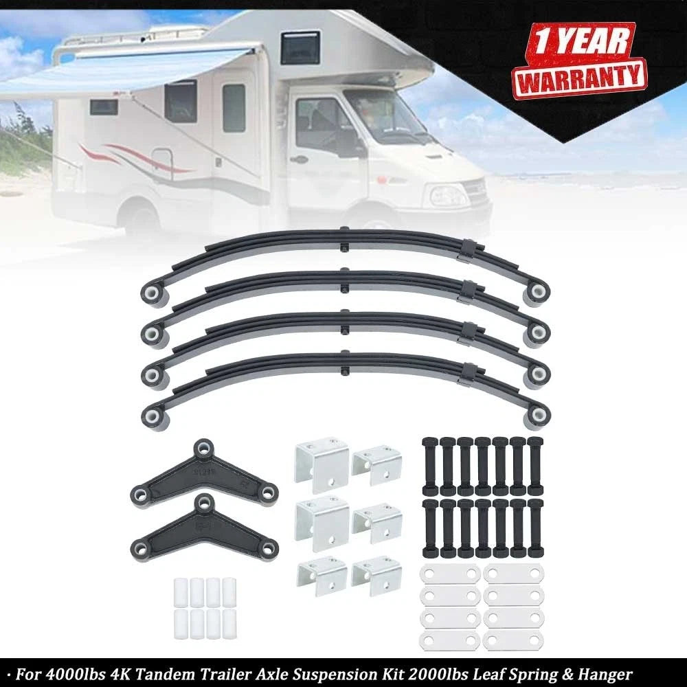 Tandem Trailer Axle Suspension Kit for 2000-4000 lbs Trailers (2000â2023)