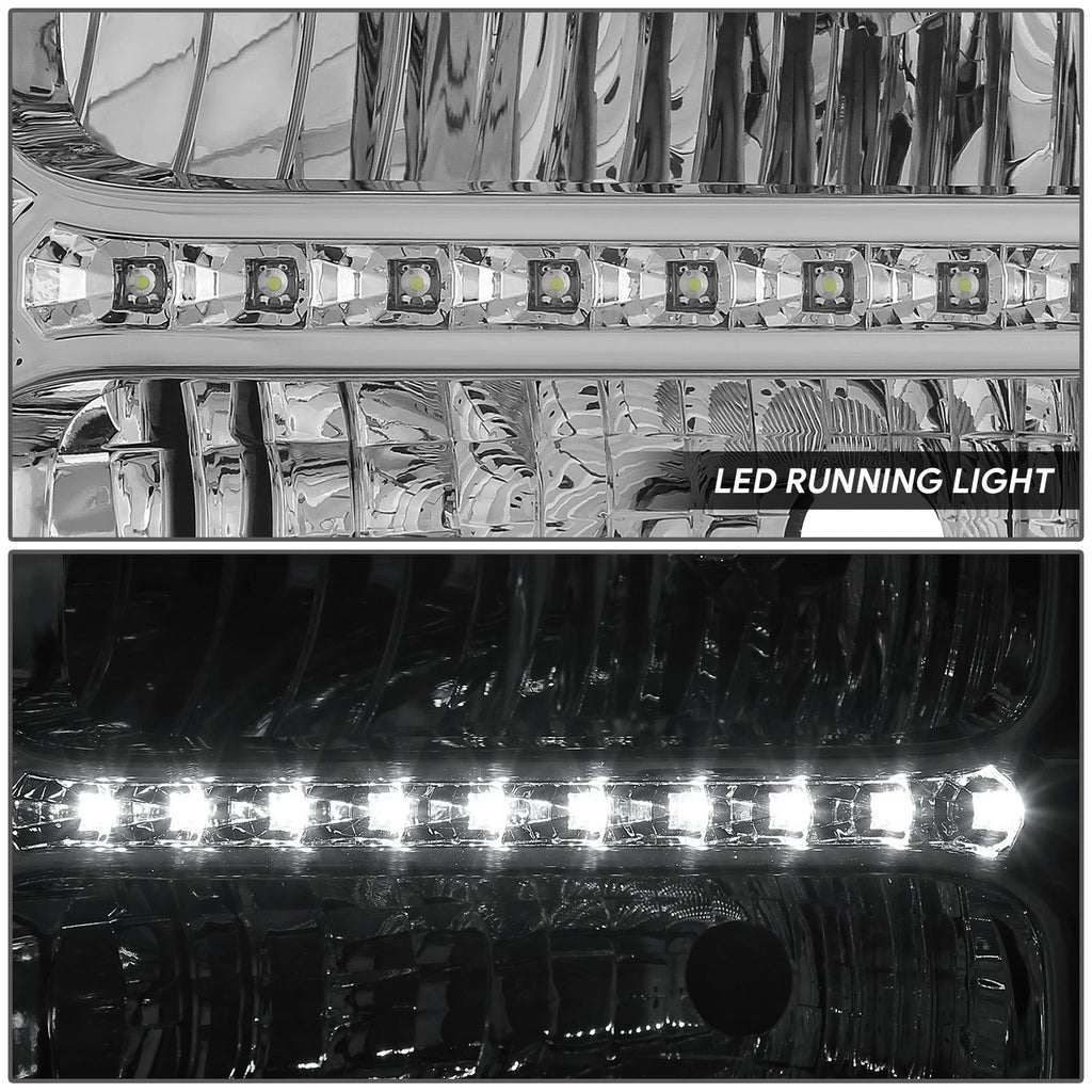 3D LED Running Strip Headlight for Ford F250-550 SD Excursion (2005–2007)