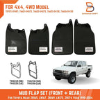 Mud Flaps Guards for Toyota Hilux 4WD 4X4 (1998-2004)