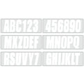 Set of 4 Marine Alpha-Numeric Registration Numbers & Letters Stickers