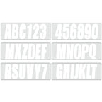 Set of 4 Marine Alpha-Numeric Registration Numbers & Letters Stickers