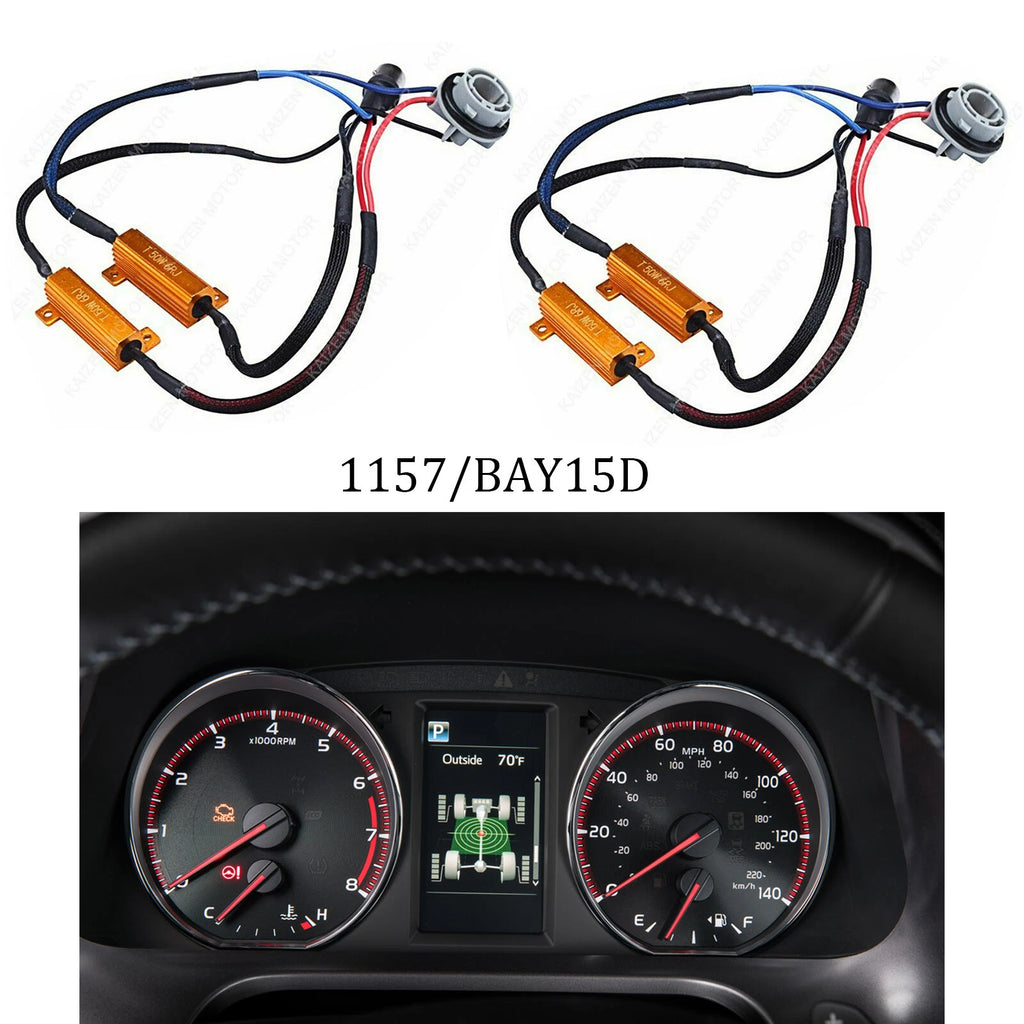 LED Hyper Flash Load Resistor Decoder for Turn Signal Light Canceller (50W)
