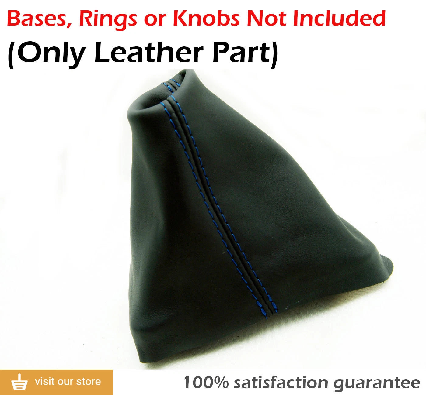 Manual Shift Boot Cover for VW Beetle (1998–2010) Blue Stitch