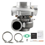 Turbocharger with Dual Ceramic Ball Bearing & Billet Wheel V Band 0.83A/R (Up to 1050 HP)