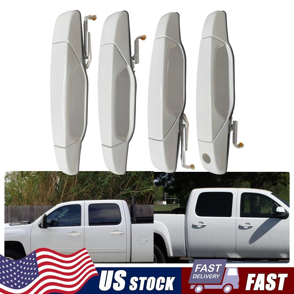 Door Handles for Chevy Silverado GMC Sierra Escalade (2007–2013) - Olympic White