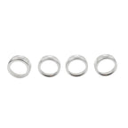 Silver AC Climate Control Knob Trim for Toyota Tacoma (2016-2023)