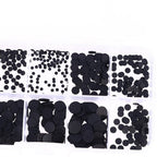 Conductive Black Silicone Keypad Pad Dots Set of 5 (0.15cm - 0.5cm)