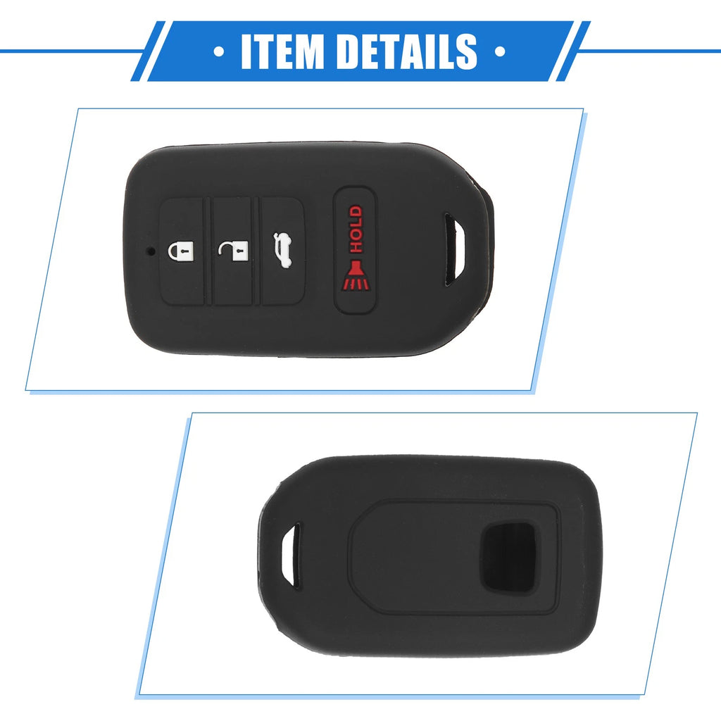 2X Smart Remote Key Shell for Honda Accord (2019–2021) - 4 Button Black