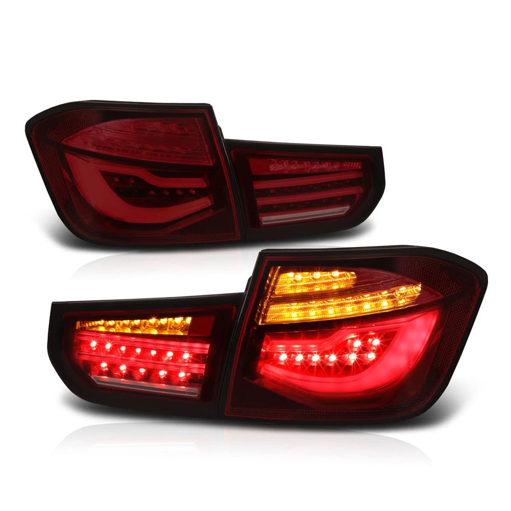 LED Bar Sequential Turn Signal Tail Lights for BMW F30 4-Dr (2012–2015)