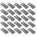 Set of 25 Replacement RH Disc Mower Blades for Case IH, MF (Fits Models)
