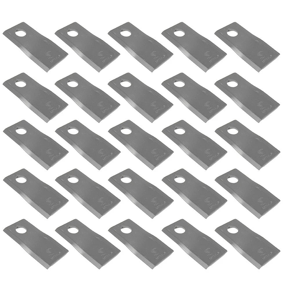 Set of 25 Replacement RH Disc Mower Blades for Case IH, MF (Fits Models)
