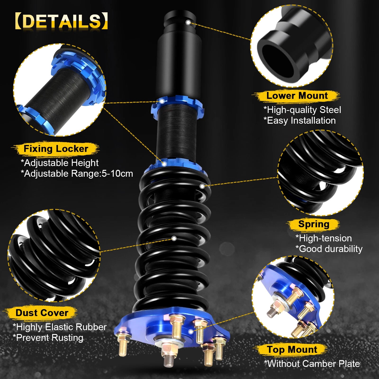 Coilover Shocks Struts Spring Kit for Honda Prelude (1992–2001)
