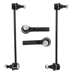 4X Front Stabilizer Sway Bar End Links & Outer Tie Rod Kit for Equinox (2010–2017)