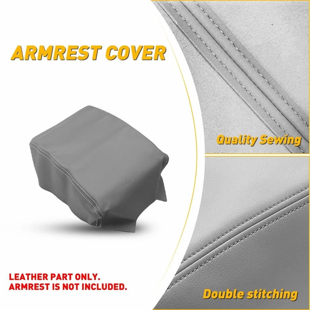 Center Console Lid Armrest Leather Cover Trim for Toyota 4Runner (2010–2023)