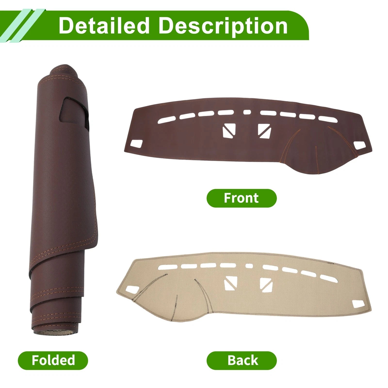 Dashboard Cover for BMW M3 (2009–2013) Dash Mat Carpet Brown