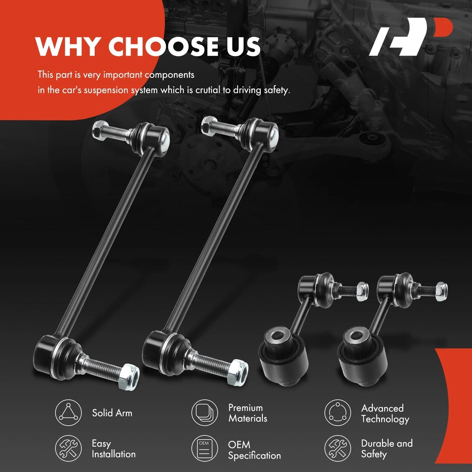 Front & Rear Sway Bar Link for Toyota 86 FR-S BRZ (2013–2019)