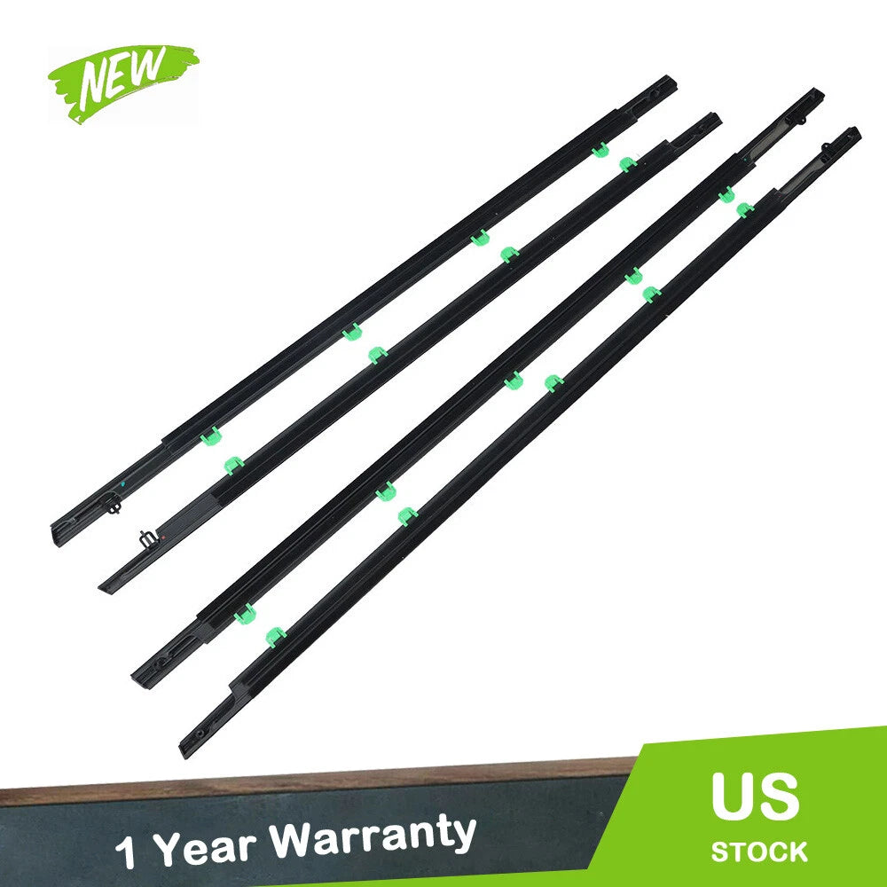 Set of 4 Window Weatherstrip Belts for Honda CR-V (2012–2016) Chrome
