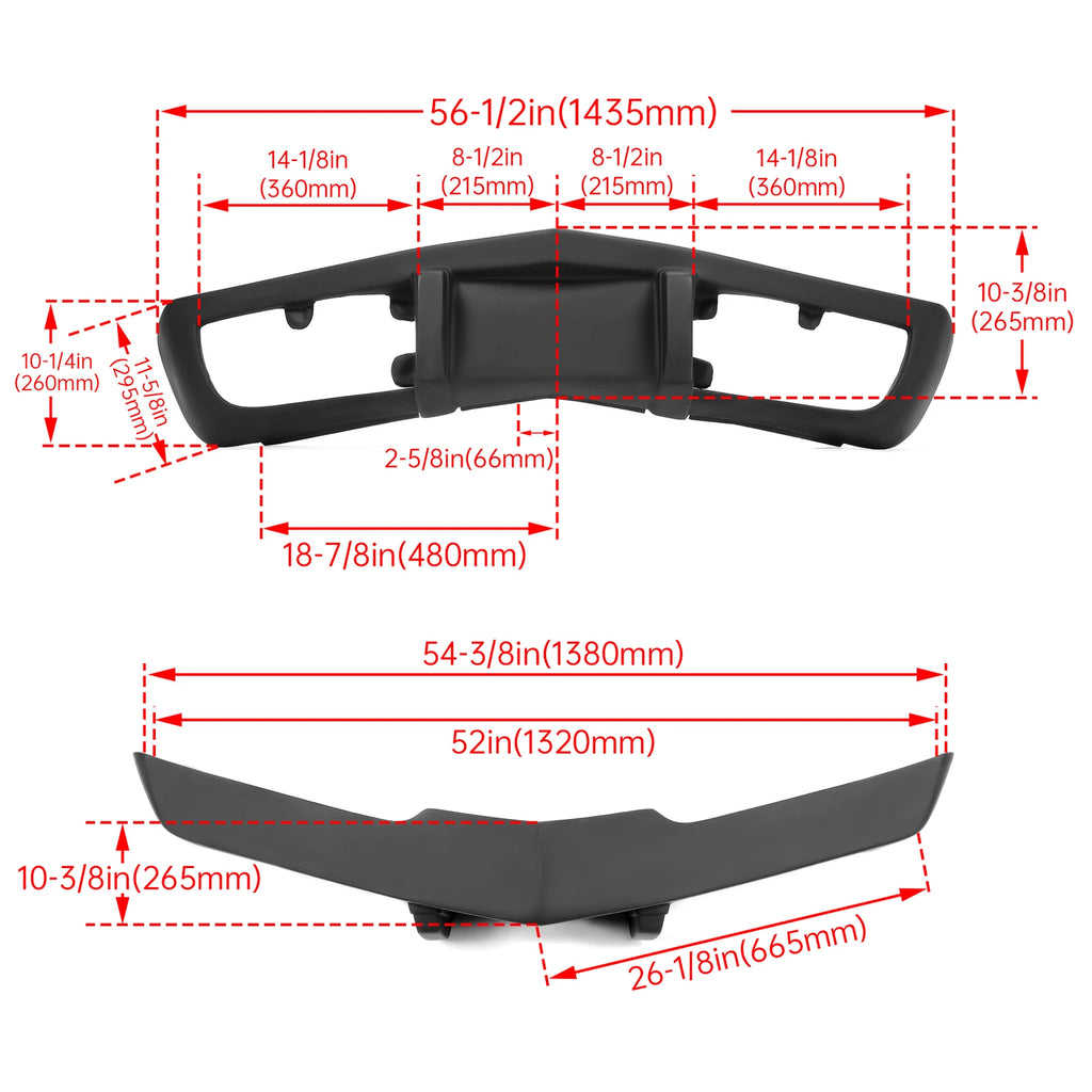 Front Bumper for Chevy Corvette (1975–1979) - Primer Black Fiberglass