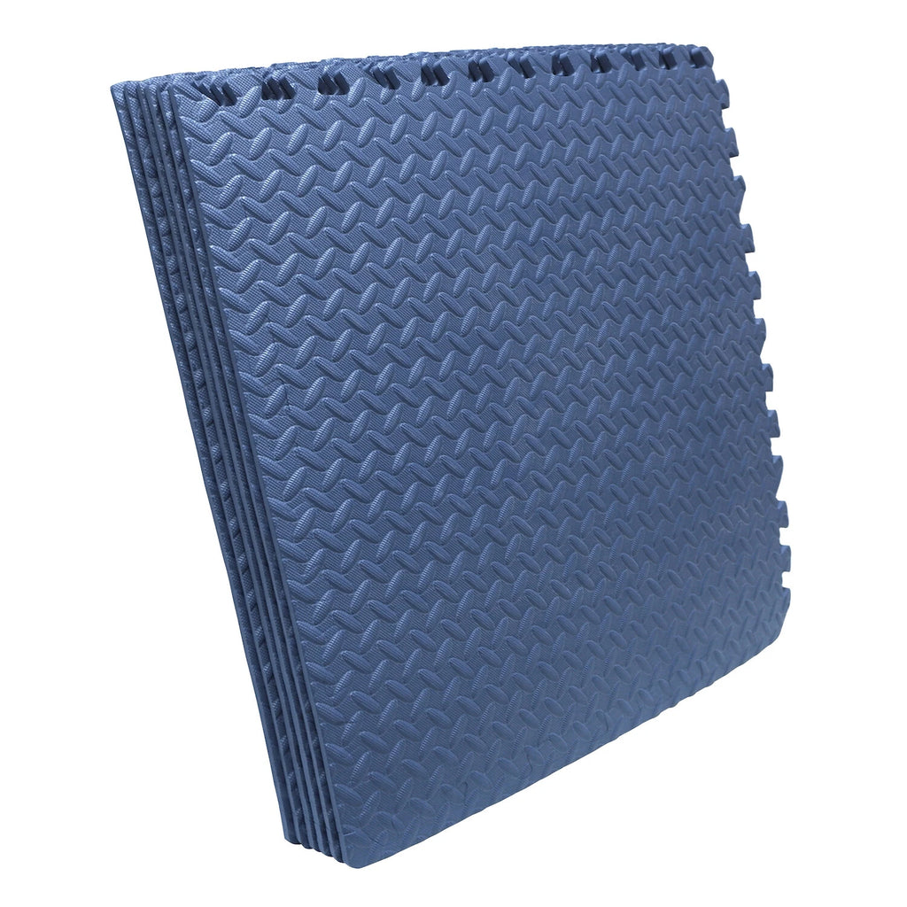 Set of 6 EVA Foam Exercise Floor Mats 24"x24" for Gym Fitness Yoga