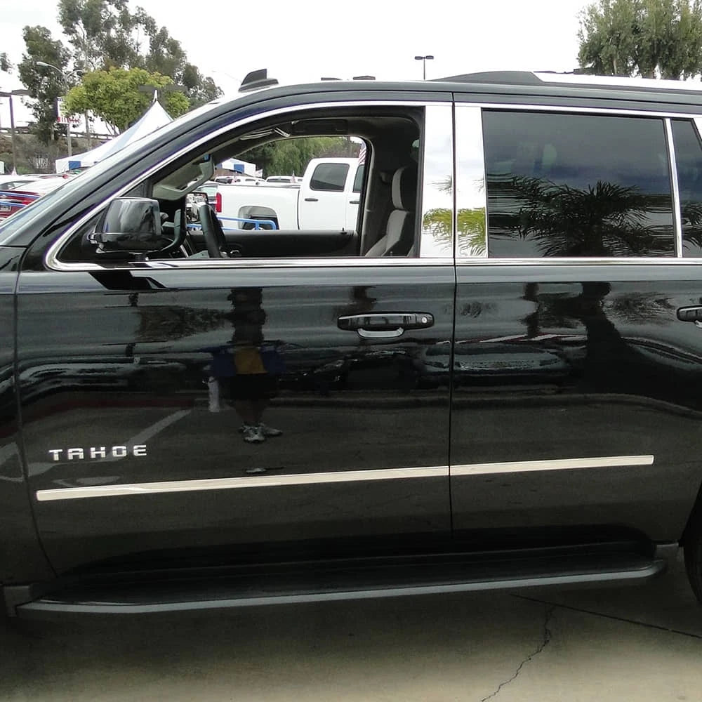 Stainless Steel Side Molding Overlay Kit for GMC Yukon (2015–2020)